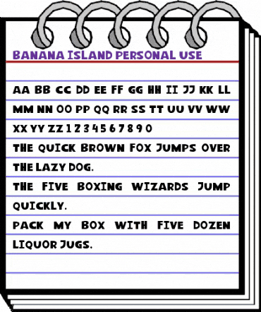 Banana Island Personal Use Regular animated font preview Banana Island Personal Use Regular animated font preview