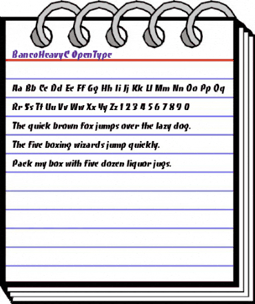 BancoHeavyC Regular animated font preview BancoHeavyC Regular animated font preview