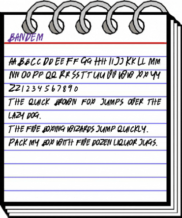 BANDEM Bold animated font preview