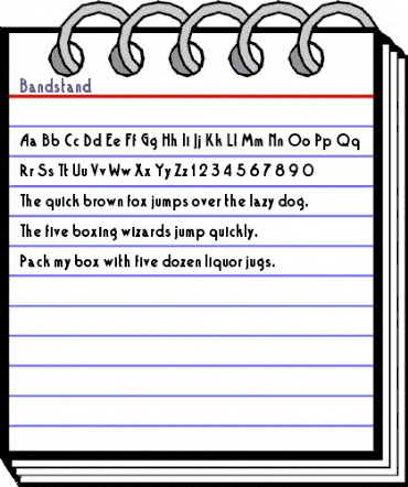 Bandstand Regular animated font preview Bandstand Regular animated font preview