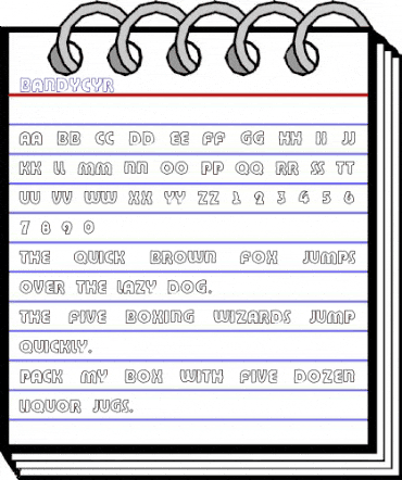 BandyCyr Regular animated font preview BandyCyr Regular animated font preview