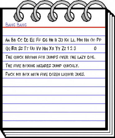 Bang Bang Regular animated font preview Bang Bang Regular animated font preview