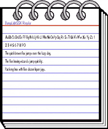 BangaLightSSK Regular animated font preview BangaLightSSK Regular animated font preview