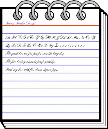 Bank Becker Script Regular animated font preview Bank Becker Script Regular animated font preview