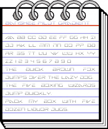 Banshee Pilot Gradient Regular animated font preview Banshee Pilot Gradient Regular animated font preview