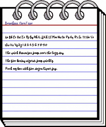 a Bapakmu Regular animated font preview a Bapakmu Regular animated font preview