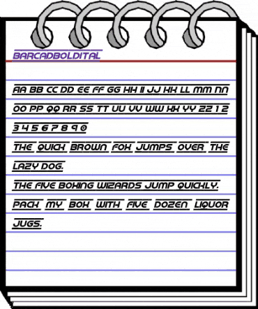 Barcade Bold Italic Bold Italic animated font preview Barcade Bold Italic Bold Italic animated font preview