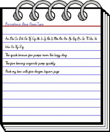 Barcelona Rose Regular animated font preview Barcelona Rose Regular animated font preview