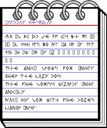 Barddas Runes Regular animated font preview