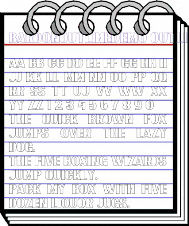 Bardon Outline Demo Outline animated font preview Bardon Outline Demo Outline animated font preview