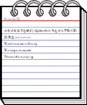 Bareken Regular animated font preview Bareken Regular animated font preview