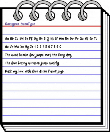 Barryone Regular animated font preview Barryone Regular animated font preview