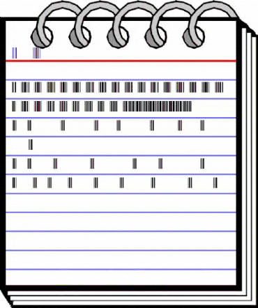 Bars Codes Regular animated font preview