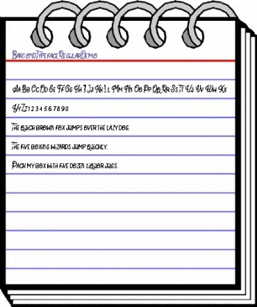 Bartond Typeface Demo Regular animated font preview Bartond Typeface Demo Regular animated font preview