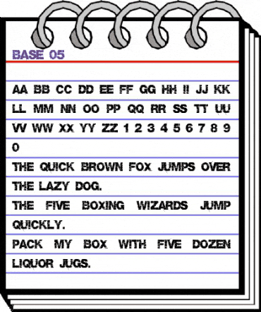 Base 05 Regular animated font preview Base 05 Regular animated font preview