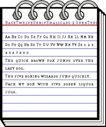 BaseTwelve Medium animated font preview