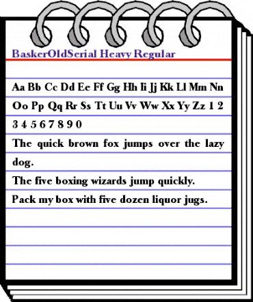 BaskerOldSerial-Heavy Regular animated font preview BaskerOldSerial-Heavy Regular animated font preview