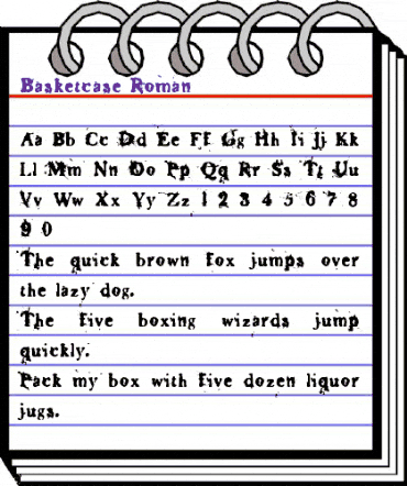 Basketcase Regular animated font preview