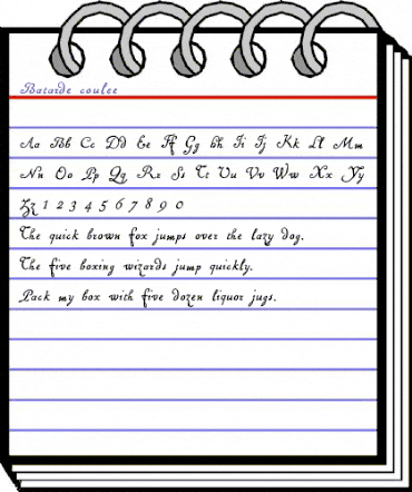 Batarde Regular animated font preview Batarde Regular animated font preview