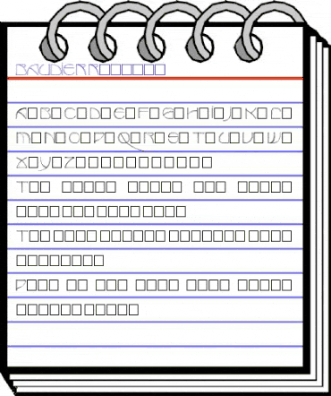BAUDIER Regular animated font preview BAUDIER Regular animated font preview