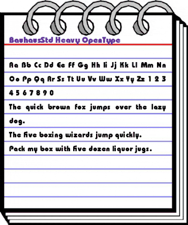 Bauhaus Std Heavy animated font preview Bauhaus Std Heavy animated font preview