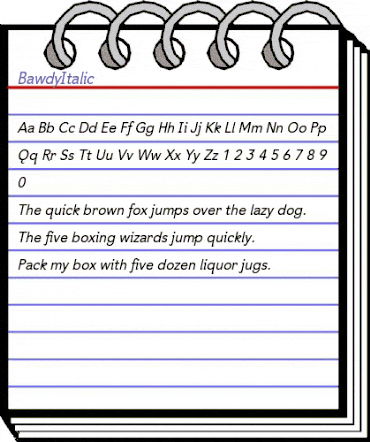 Bawdy Regular animated font preview Bawdy Regular animated font preview