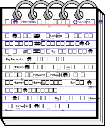 BayNetworksLogos Regular animated font preview