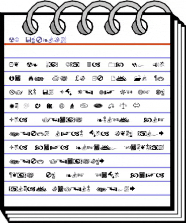 BD Symbols Regular animated font preview