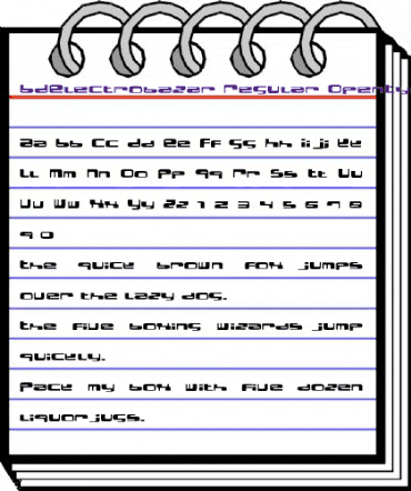 BDElectrobazar Regular animated font preview BDElectrobazar Regular animated font preview