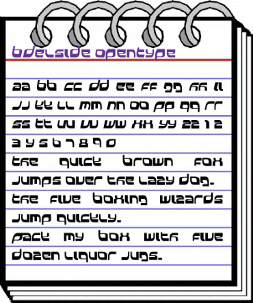 BDElside Regular animated font preview BDElside Regular animated font preview