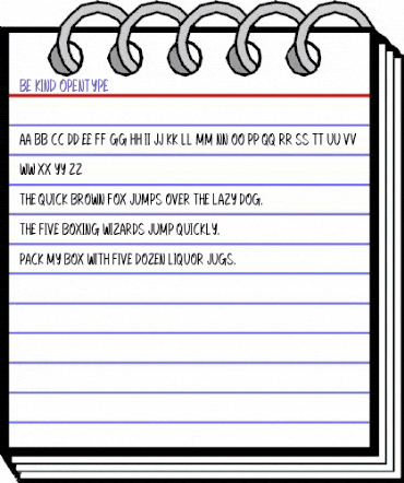 Be Kind Regular animated font preview Be Kind Regular animated font preview