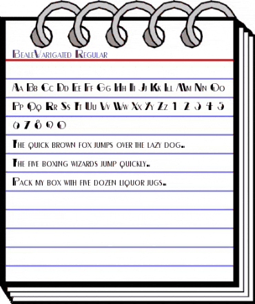 BealeVarigated Regular animated font preview BealeVarigated Regular animated font preview