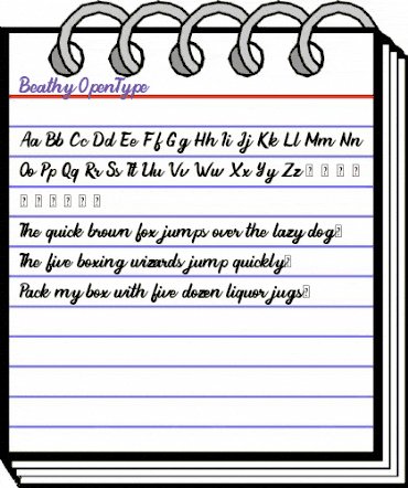 Beathy Regular animated font preview Beathy Regular animated font preview
