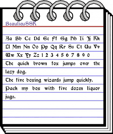 BeaulieuSSK Regular animated font preview BeaulieuSSK Regular animated font preview