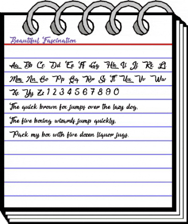 Beautiful Fascination Regular animated font preview Beautiful Fascination Regular animated font preview