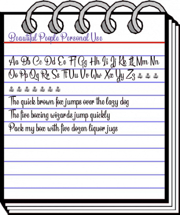 Beautiful People Personal Use Regular animated font preview Beautiful People Personal Use Regular animated font preview