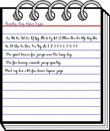 Beauty Day Regular animated font preview