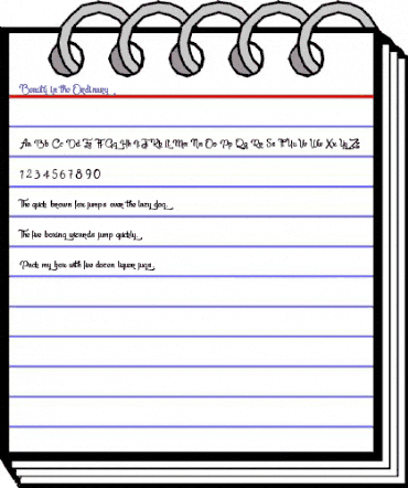 Beauty in the Ordinary Bold animated font preview Beauty in the Ordinary Bold animated font preview