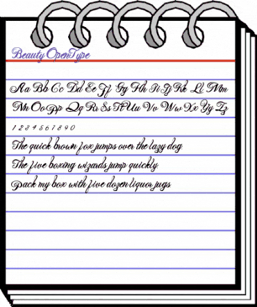 Beauty Regular animated font preview Beauty Regular animated font preview