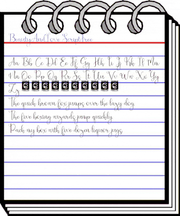 Beauty And Love ScriptFree Regular animated font preview Beauty And Love ScriptFree Regular animated font preview