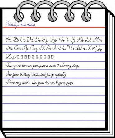 Beauty One Regular animated font preview