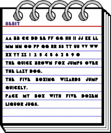 Bebit Normal animated font preview Bebit Normal animated font preview