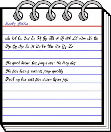 Becky Tahlia Becky Tahlia animated font preview Becky Tahlia Becky Tahlia animated font preview