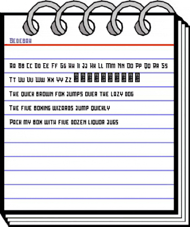 Bedebah Regular animated font preview Bedebah Regular animated font preview