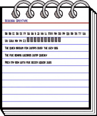 Bedebah Regular animated font preview Bedebah Regular animated font preview