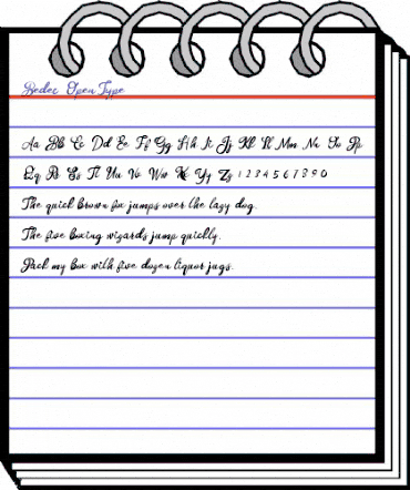 Bedec Regular animated font preview