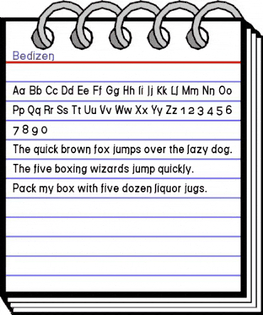 Bedizen Regular animated font preview Bedizen Regular animated font preview
