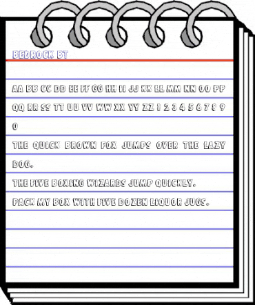 Bedrock Regular animated font preview Bedrock Regular animated font preview