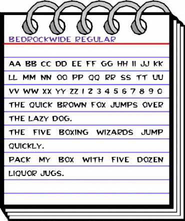BedrockWide Regular animated font preview BedrockWide Regular animated font preview