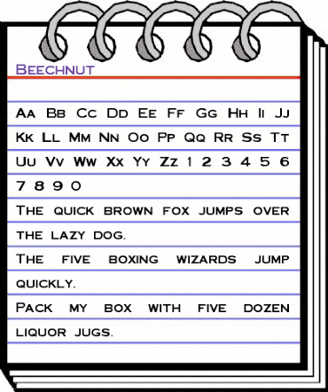 Beechnut Regular animated font preview Beechnut Regular animated font preview